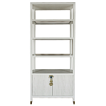 Стеллаж со стеклянными полками Elsa Dreams White варинант исполнения - 8 | Loft Concept в Воронеже