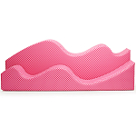 Дизайнерский модульный диван волнистой формы с цветным принтом Poltronova Superonda Sofa варинант исполнения - 8 | Loft Concept в Воронеже