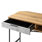 Стол рабочий в стиле лофт с ящиком и нишей для хранения Urban Style Space варинант исполнения - 3 | Loft Concept в Воронеже