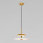 Светодиодный подвесной светильник латунь с мраморным рассеивателем варинант исполнения - 1 | Loft Concept в Воронеже