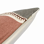 Подушка декоративная с геометрическим узором и плетенными вставками Divine Abstractions варинант исполнения - 3 | Loft Concept в Воронеже