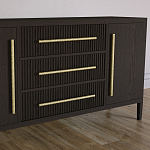 Буфет Primo с тремя ящиками и двумя фасадами Темный орех варинант исполнения - 3 | Loft Concept в Воронеже