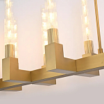 Люстра CANELLE Linear Chandelier 12 Modern Brass варинант исполнения - 3 | Loft Concept в Воронеже