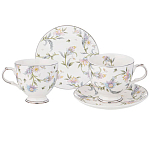 Чайный сервиз из фарфора на 2 персоны 4 предмета Tea Flower Set варинант исполнения - 1 | Loft Concept в Воронеже