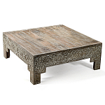 Кофейный стол Carved Сoffee table ручная резьба по дереву варинант исполнения - 4 | Loft Concept в Воронеже