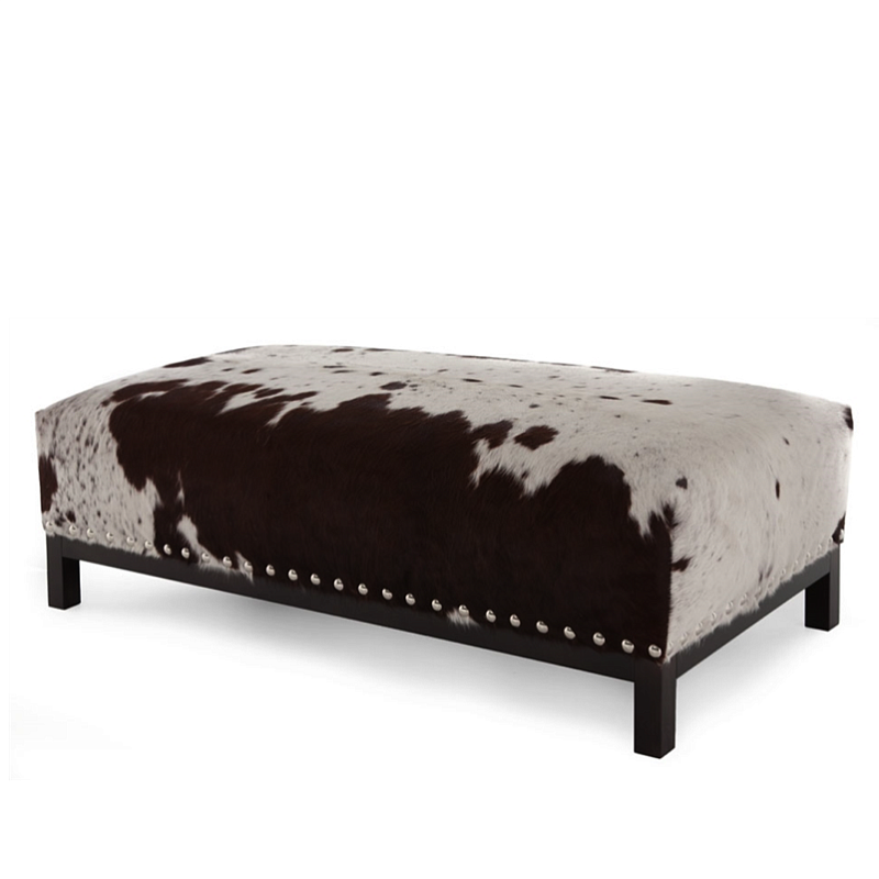 Банкетка Cowhide Bench Коричневый в Воронеже | Loft Concept 