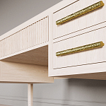 Большой Рабочий стол Primo с 5 выдвижными ящиками Светлый дуб варинант исполнения - 3 | Loft Concept в Воронеже