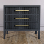 Тумба Primo  с тремя ящиками шпон Черный дуб варинант исполнения - 2 | Loft Concept в Воронеже