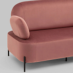 Диван в велюровой обивке цвета пыльная роза COLOR BLOCK варинант исполнения - 5 | Loft Concept в Воронеже