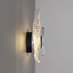 Бра с волнообразным стеклянным плафоном и вставкой из мрамора Liquid Stone варинант исполнения - 2 | Loft Concept в Воронеже