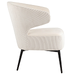 Современное мягкое кресло на металлических ножках Rakush Milk варинант исполнения - 5 | Loft Concept в Воронеже