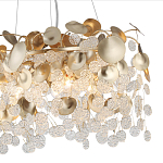 Люстра с декоративными подвесками из прозрачного стекла в форме монеток FAIRYTREE Light варинант исполнения - 5 | Loft Concept в Воронеже