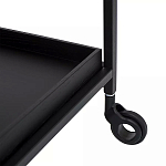Тумба чёрная на колёсах Cabinet on Wheels варинант исполнения - 3 | Loft Concept в Воронеже