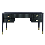 Письменный стол с 4-мя ящиками Elsa Dreams Black  варинант исполнения - 5 | Loft Concept в Воронеже