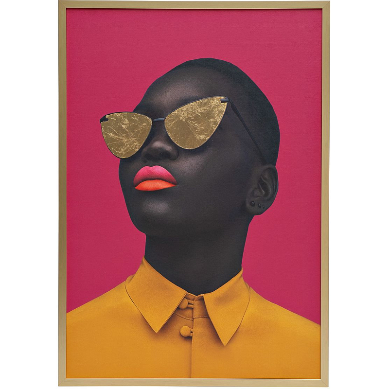 Холст The brightness of African women Оранжевый Черный Розовый в Воронеже | Loft Concept 