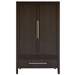 Шкаф платяной Primo с выдвижными ящиками шпон Темный орех варинант исполнения - 1 | Loft Concept в Воронеже