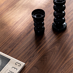 Кофейный стол овальный из дерева с 2-мя ящиками Coffee Walnut Table варинант исполнения - 6 | Loft Concept в Воронеже