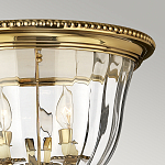 Потолочный светильник цвета латунь с прозрачным плафоном в форме чаши Hinkley варинант исполнения - 11 | Loft Concept в Воронеже