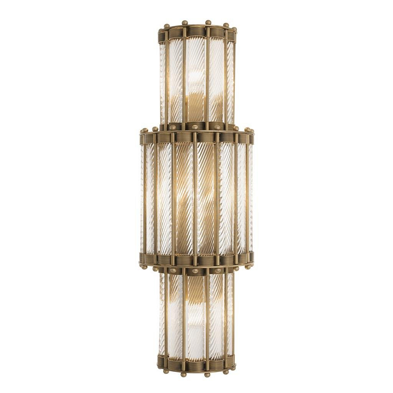 Бра Wall Lamp Tiziano Trio Латунь Прозрачное Стекло Бра Wall Lamp Tiziano Trio Латунь Прозрачное Стекло в Воронеже | Loft Concept
