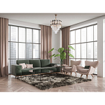 Люстра многоярусная с переплетенными металлическими элементами черного и золотого цвета и прозрачными хрустальными подвесками Empire Chandelier Crystal варинант исполнения - 12 | Loft Concept в Воронеже