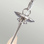 Люстра цвета никель с прозрачными стеклянными подвесками в форме капель Elstead Lighting варинант исполнения - 9 | Loft Concept в Воронеже