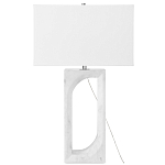 Настольная лампа на прямоугольном корпусе с тканевым абажуром One Piece Support варинант исполнения - 4 | Loft Concept в Воронеже