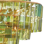 Люстра круглая каскадная Glow of Green Shades зеленое стекло варинант исполнения - 1 | Loft Concept в Воронеже