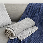 Плед из хлопка серого цвета Waffle Comfort варинант исполнения - 5 | Loft Concept в Воронеже