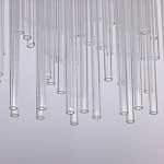 Люстра круглая с прозрачными стеклянными трубками Nembus варинант исполнения - 7 | Loft Concept в Воронеже