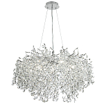 Люстра с хрустальными подвесками на металлических ветках Fairytree Light Silver Chandelier 14 варинант исполнения - 2 | Loft Concept в Воронеже
