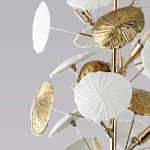 Торшер в виде белых и золотых цветов Bouquet of Light варинант исполнения - 3 | Loft Concept в Воронеже
