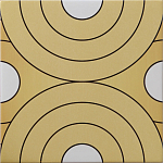 Дизайнерская плитка с узором Диски варинант исполнения - 2 | Loft Concept в Воронеже