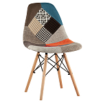 Стул с обивкой в технике пэчворк DSW варинант исполнения - 1 | Loft Concept в Воронеже