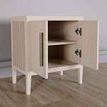 Тумбочка Primo с дверцами шпон Светлый дуб варинант исполнения - 3 | Loft Concept в Воронеже