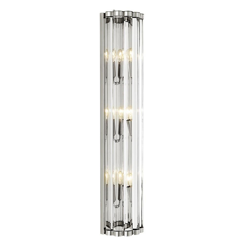 Бра Eichholtz Wall Lamp Amalfi Никель Прозрачное Стекло Бра Eichholtz Wall Lamp Amalfi Никель Прозрачное Стекло в Воронеже | Loft Concept