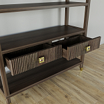 Стеллаж с двумя ящиками Elsa Dreams Walnut варинант исполнения - 3 | Loft Concept в Воронеже