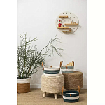 Корзина для хранения с ручками Interlacement Green варинант исполнения - 6 | Loft Concept в Воронеже