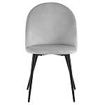 Мягкий стул в сером велюре Miruna Chair варинант исполнения - 2 | Loft Concept в Воронеже