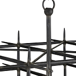 Люстра черная квадратной остроконечной формы Black Square варинант исполнения - 1 | Loft Concept в Воронеже