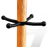 Вешалка с круглым основанием и черными металлическими крючками Industrial Metal Rust варинант исполнения - 2 | Loft Concept в Воронеже