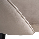 Стул велюровый серо-бежевый Schelde Gray Beige варинант исполнения - 4 | Loft Concept в Воронеже