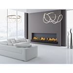 Люстра подвесная круглая золотого цвета с белыми изогнутыми световыми линиями Luke Lampco Tracer Lamp варинант исполнения - 12 | Loft Concept в Воронеже