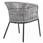 Кресло с декоративным плетением на спинке и подлокотниках Armchair Weaving варинант исполнения - 3 | Loft Concept в Воронеже