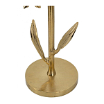 Столик с золотистым основанием в виде цветка и круглой мраморной столешницей Golden Snowdrop варинант исполнения - 4 | Loft Concept в Воронеже