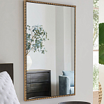 Зеркало прямоугольное в фактурной золотой раме Reflective Fabric варинант исполнения - 6 | Loft Concept в Воронеже