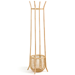 Напольная вешалка с корзиной из ротанга Trina Wicker Floor Hanger варинант исполнения - 2 | Loft Concept в Воронеже