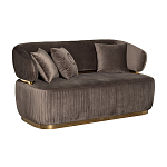 Диван двухместный коричневый Clarisse варинант исполнения - 1 | Loft Concept в Воронеже