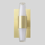 Бра с золотым основанием и прозрачным плафоном цилиндрической формы Golden Geometry варинант исполнения - 1 | Loft Concept в Воронеже