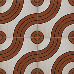 Дизайнерская плитка с узором Дорожки 2 варинант исполнения - 1 | Loft Concept в Воронеже