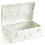 Металлический сундук Metal Chest White варинант исполнения - 2 | Loft Concept в Воронеже